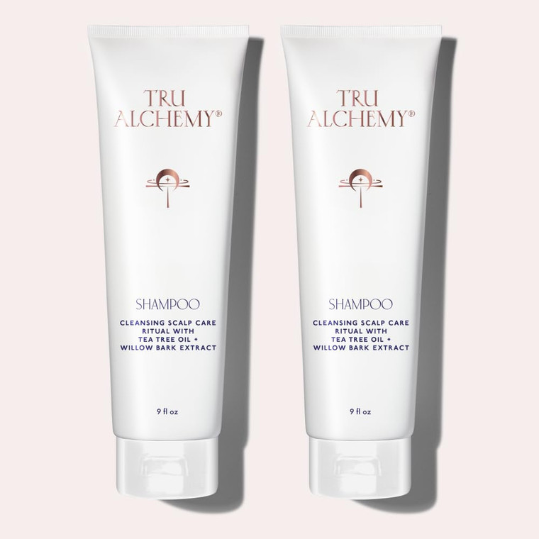 Tru Alchemy Shampoo for Growth, Volume & Scalp Health | Naturally-Derived with Tea Tree & Peppermint Oil plus Keratin & Saw Palmetto | Sulfate & Para