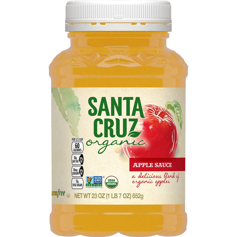 Santa Cruz Organic Apple Sauce Jars, 23oz (Pack of 1)