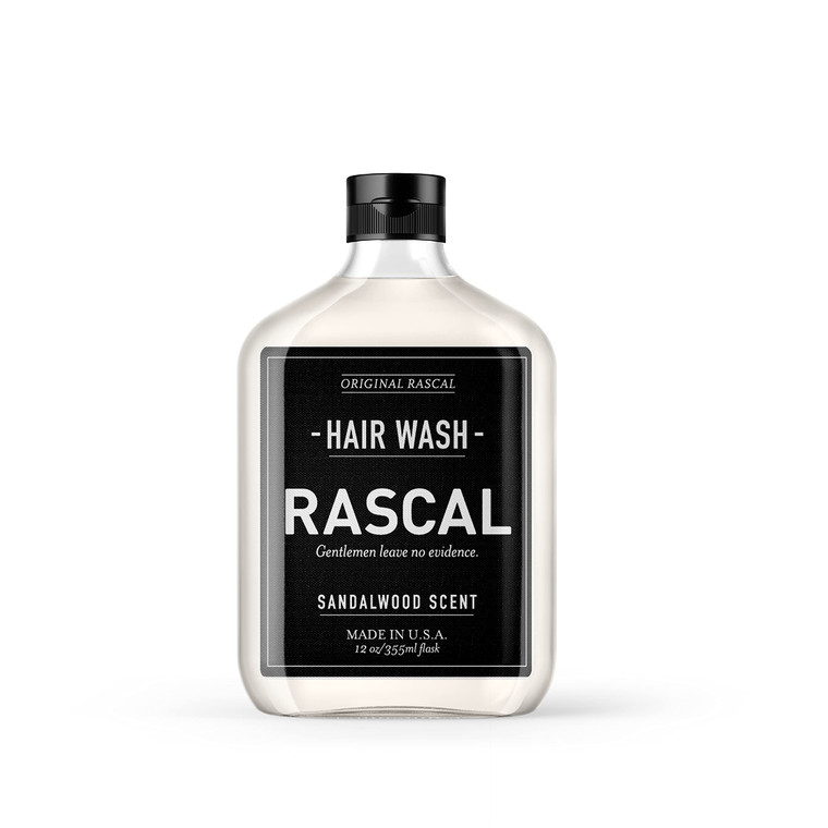 Rascal Hair Wash for Men - Natural Men's Shampoo with Coconut Oil & Aloe, Hydrating, Deep Cleansing, and Nourishing Formula, Shampoo for All Hair Typ