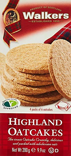 Walker's Shortbread Traditional Highland Oat Crackers, Scottish Crackers, 9.9 Oz Box