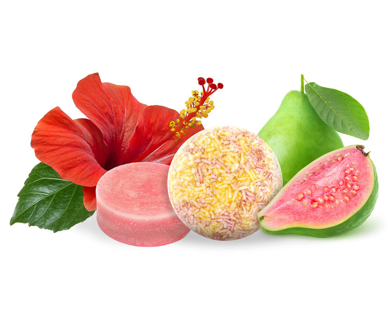 Sweet & Sassy 1 Shampoo Bars + 1 Conditioner Bar, Made in the USA. All Natural, Organic, SLS Free, Plastic Free, Safe for Color Treated Hair (Hawaiia