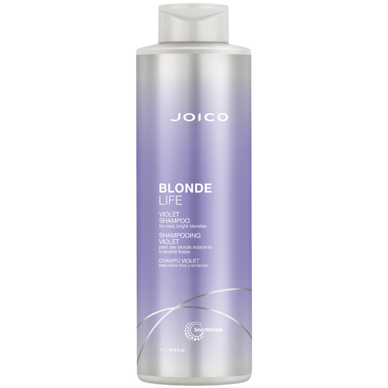 Joico Blonde Life Violet Shampoo | For Cool & Bright Blonde Hair | Neutralize Brassy Tones | Banish Yellow Tones | Boost Shine | Sulfate Free | With