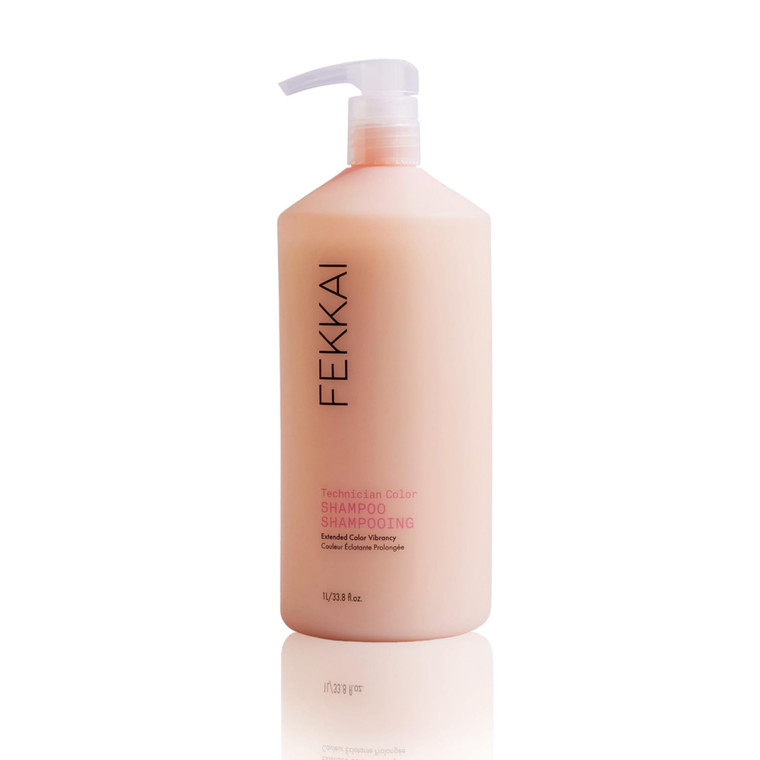 FEKKAI Technician Color Shampoo - 1 Liter - Extends Vibrancy of Color-Treated Hair - Free of Sulfates, Parabens, Phthalates - Vegan, Cruelty-Free