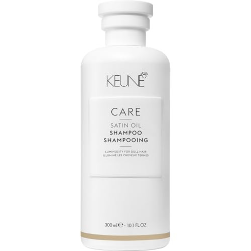 Keune Care Satin Oil Shampoo, Moisturizing & Shine-Enhancing Cleanser for All Hair Types, 10.1 Fl Oz
