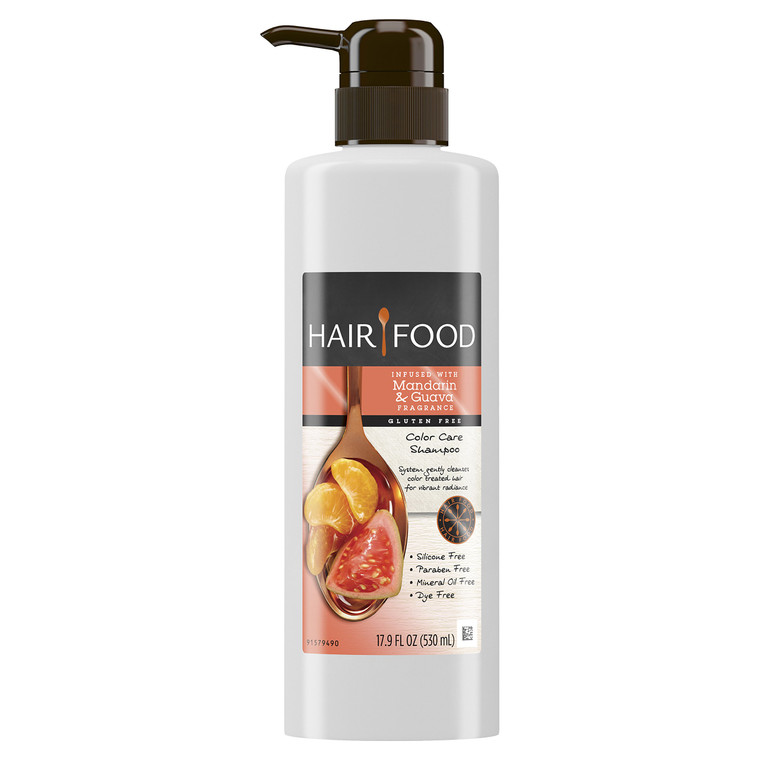 Hair Food Gluten Free Color Care Shampoo with Mandarin & Guava Fragrance, 17.9 Fluid Ounce