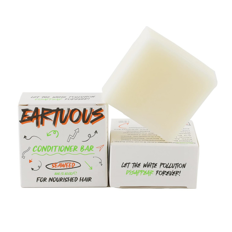 Sea Weed Solid Conditioner Bar for All Type Hair, Soothing Formulation Reduces Irritation and Moisturises the Scalp. Bring a New Fluffy Feel.