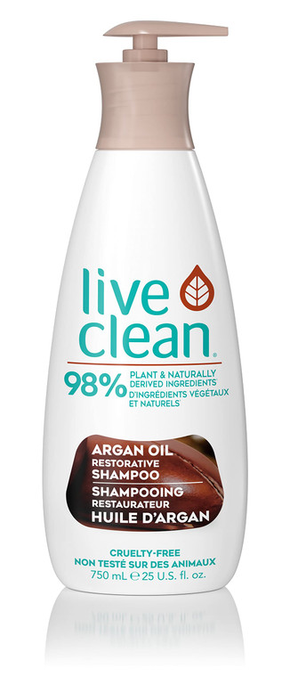 LIVE CLEAN Argan Oil Shampoo, 750 ML