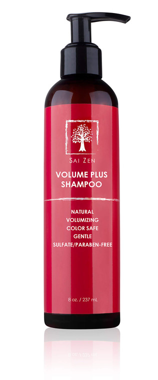 Sai Zen Volume Plus Shampoo | Anti-Thinning and Volumizing Formula | Made in USA |Sulfate and Paraben Free | All Hair Types, 8 oz.