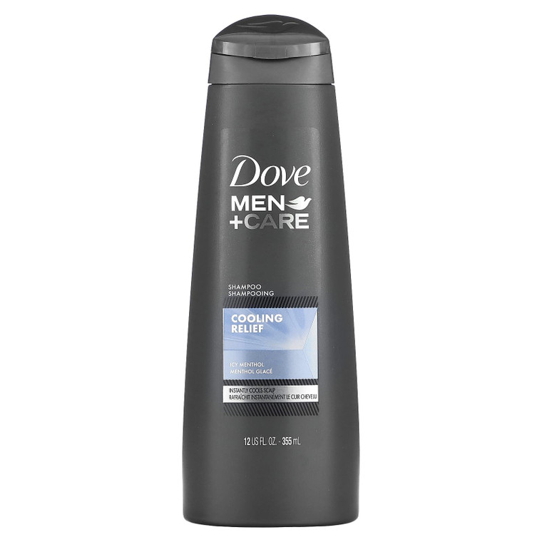 Dove Men + Care Fortifying Shampoo - Cooling Relief - With Icy Menthol - Net Wt. 12 FL OZ (355 mL) Per Bottle - One (1) Bottle