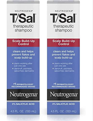 Neutrogena T/Sal Therapeutic Shampoo for Scalp Build-Up Control with Salicylic Acid, Scalp Treatment for Dandruff, Scalp Psoriasis & Seborrheic Derma