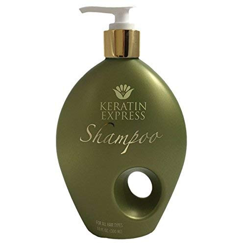 Keratin Express Shampoo Sulfate Free Gentle on Color Treated For all Hair Types Creates Volume Daily Use, 10 fl oz