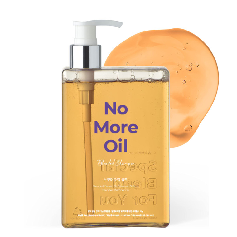 WithBecon NoMoreOil Shampoo - Professional Hair Loss Shampoo for Oily Scalp, Cruelty-Free & Sulfate-Free (12.17 fl oz)