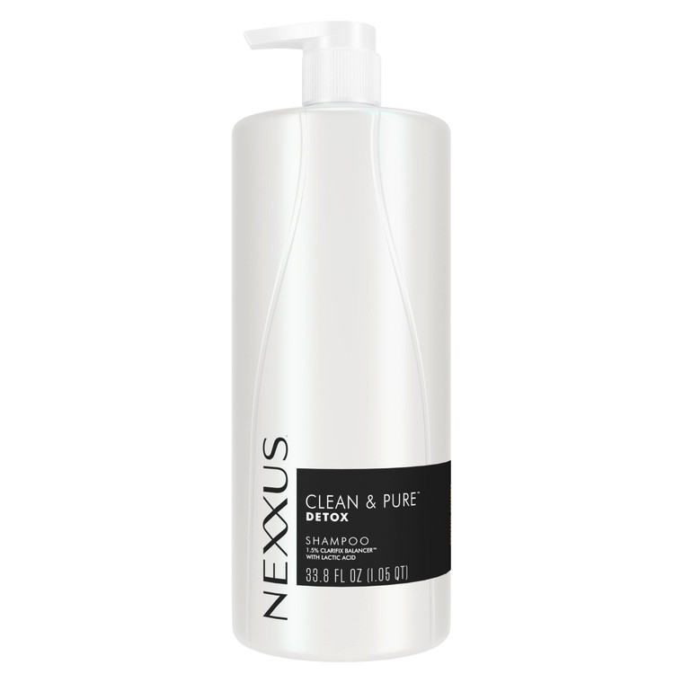 Nexxus Clean and Pure Clarifying Shampoo, With ProteinFusion, Nourished Hair Care Silicone, Dye And Paraben Free 33.8 oz
