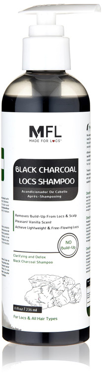 Made For Locs Black Charcoal Shampoo|Removes Locs Build-up | No Need To Dilute| 8 oz