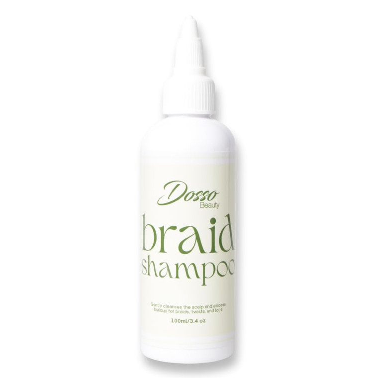 Dosso Beauty Braid Shampoo, 100ml/3.5 oz, Organic, Vanilla-Scented, Scalp Cleanser, Perfect Alternative For An ACV Rinse, For All Hair Types, Elimina