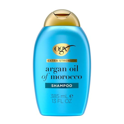 OGX Extra Strength Hydrate & Repair + Argan Oil of Morocco Shampoo for Dry, Damaged Hair, Cold-Pressed Argan Oil to Moisturize & Smooth, Paraben-Free