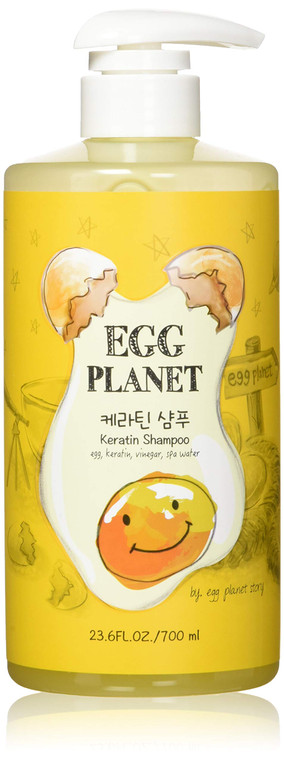 Daeng Gi Meo Ri- Egg Planet Keratin Shampoo, Extreme Damage Care, Rich Keratin Making Hair Smooth and Moisturizing for Damaged Hair, No Artificial Co