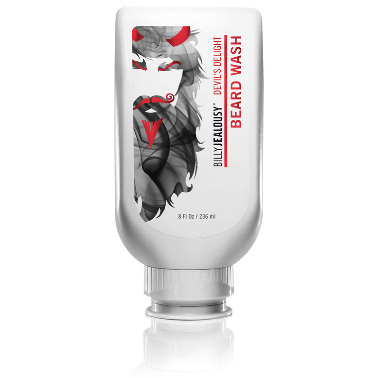 Billy Jealousy Devils Delight Beard Wash, Hydrating and Softening Facial Hair Shampoo, Removes Dirt and Gently Detangles, Sweet Black Pepper and Sand