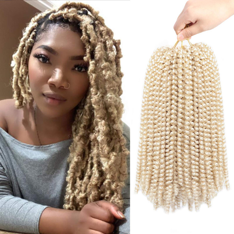 3 Packs 12 Inch Spring Twist Ombre Colors Butterfly locs Crochet Braids Braiding Hair Extensions Low Temperature Fiber 90 Strands 160g/Pack (12 Inch,