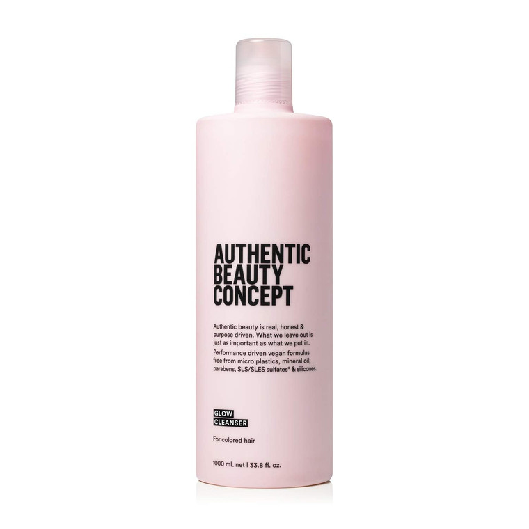 Authentic Beauty Concept Glow Cleanser | Cleansing Shampoo for Color Treated Hair | Color-Preserving | Moisturizes Colored Hair | Vegan & Cruelty-fre