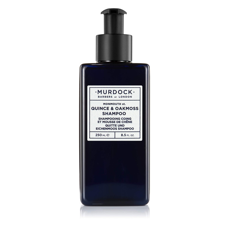 Murdock London Quince & Oakmoss Shampoo | Gentle Sulphate-Free Formula with Aloe Vera and Oat Extract | All Hair Types | Made in England | 8.5 oz