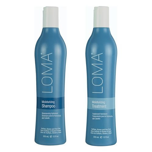 Loma Hair Care Moisturizing Shampoo & Treatment Duo, 12 Fl Oz each