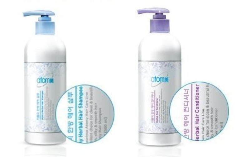 Atomy Herbal Hair Shampoo 500ml + Conditioner 500ml