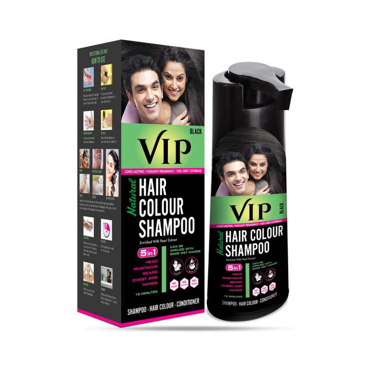 VIP 3 in 1 Hair Color Shampoo (180 ml / 6.08 fl oz)