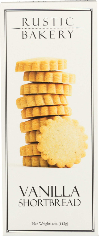 Rustic Bakery, Cookie Vanilla Shortbread, 4 Ounce