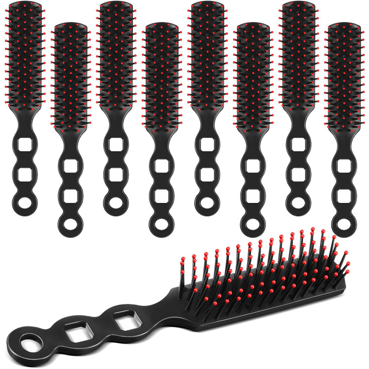 60 Pcs Bulk Hair Brushes for Homeless Disposable Hair Brushes Anti Static Bristles Brush for Shelter Hotel Nursing Home Charity Church 7.5 x 1.4 Inch