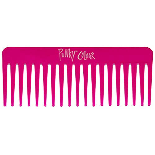 Punky Wide Tooth Comb for Women - Pink, Detangler Comb, No Handle Hair Detangling Combs for Wet, Dry & Curly Hairs
