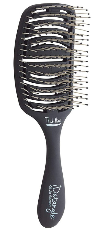 Olivia Garden iDetangle Brush for Wet and Dry Hair - Detangler Brush for Women and Men - Adjusts Tension by Hair Type - For Curly, Wavy or Straight -