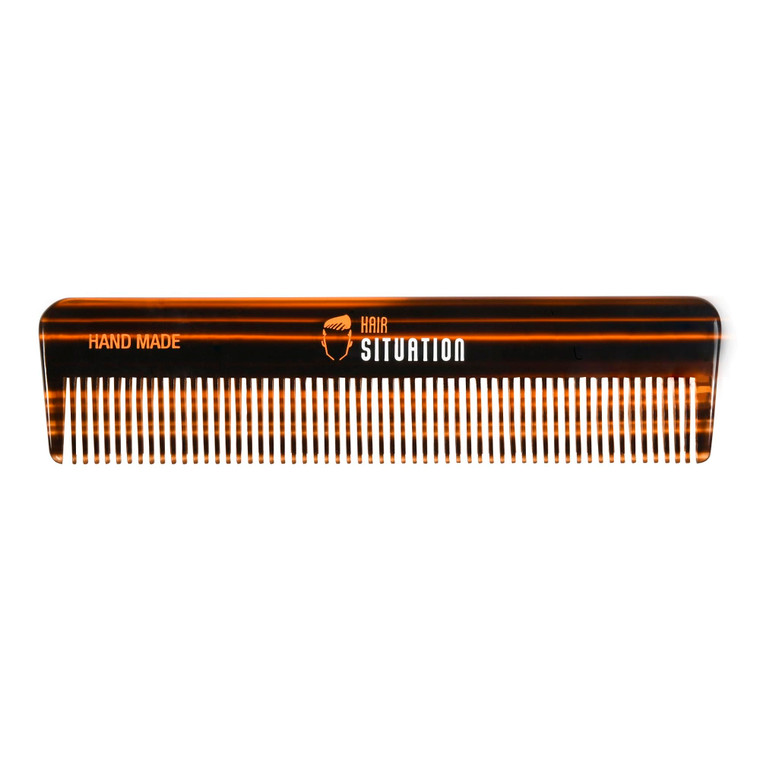 Hair Situation Pocket Comb Handmade Anti-Static Comb for Fine, Thinning, or Curly Hair, Mustache, Beard, Eyebrow Grooming  Smooth Edges, No Snag  D