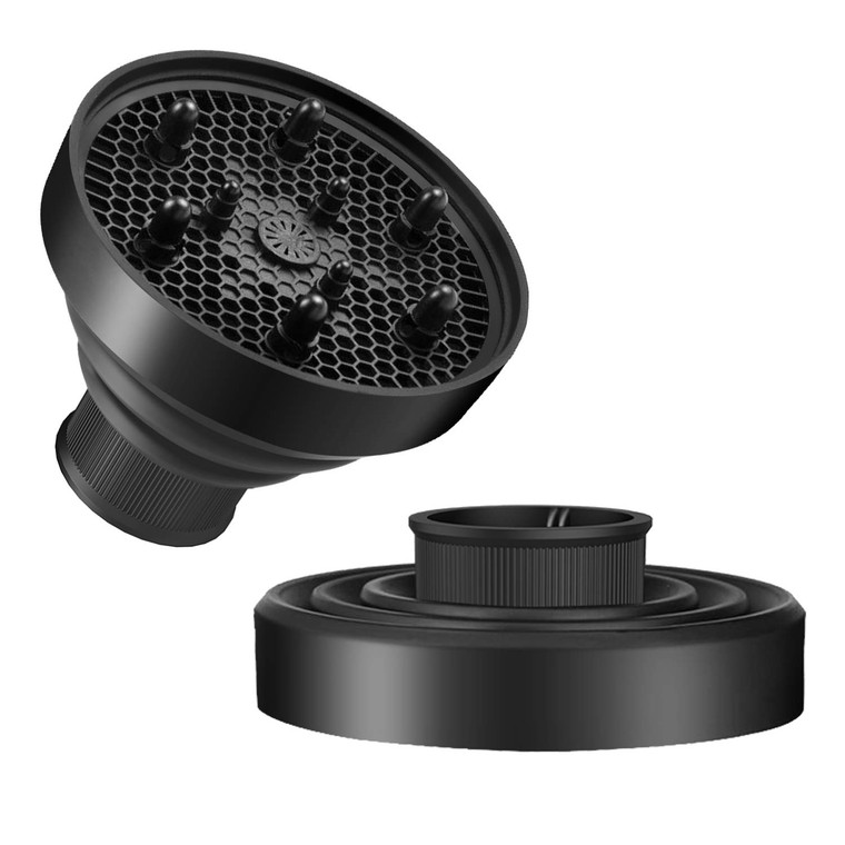 WAJIAYON Universal Collapsible Hair Dryer Diffuser Attachment- Salon Grade tool,Lightweight Foldable Portable Travel Folding Design Fit Most of blow