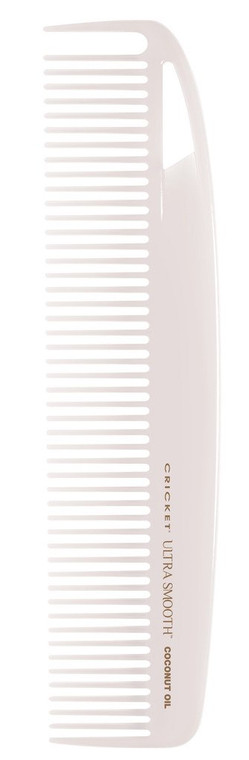 Cricket Ultra Smooth Coconut Dressing Comb - Infused with Coconut Oil & Keratin for Frizz-Free Shine, Ideal for Styling, Smoothing, and Cutting Short