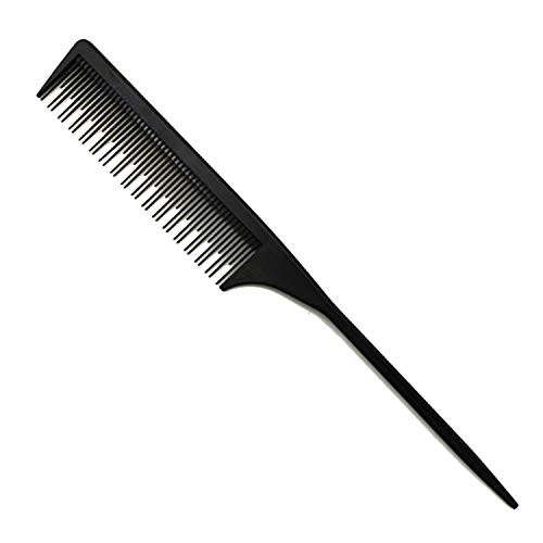 Professional Teasing Comb, Tail Comb for Root Teasing for Thin, Add Volume Fine and Normal Hair Types, Hair Comb For Women And Men, 8.75 Inches Black
