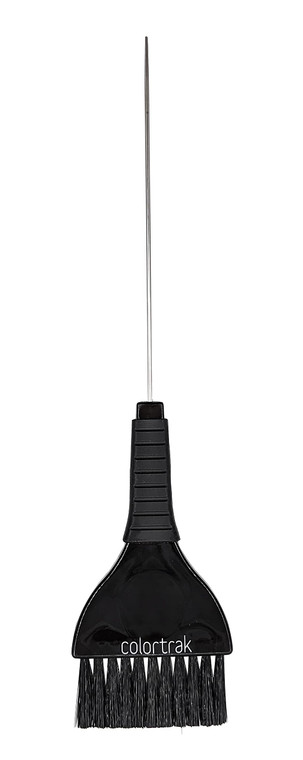 Colortrak Duo Color Brush, Pin Tail Ideal for Sectioning, Firm Straight Bristles, Ergonomic Rubber Grip, Contoured Thumb Groove to Prevent Fatigue, E