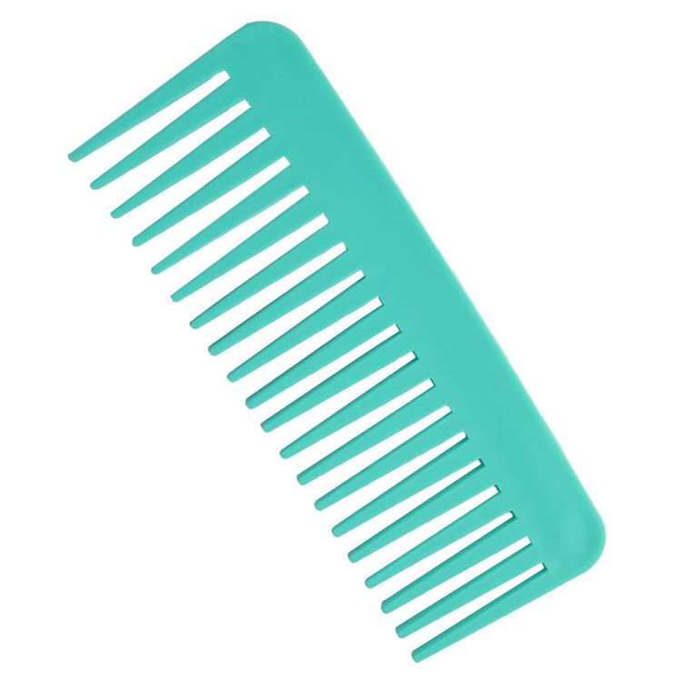 NuAngela Wide Tooth Hair Comb No Static, Detangling Styling Comb For Thick Long Curly Hair, No Handle Round Teeth, Reduce Hair Loss&Breakages, Shower