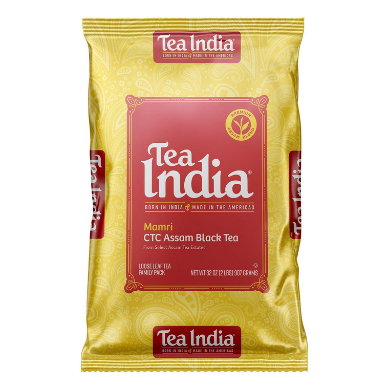Tea India CTC Assam Loose Leaf Black Tea Strong, Full-Bodied Flavorful Blend Of Premium Black Tea Made with Natural Ingredients Traditional Indian Te
