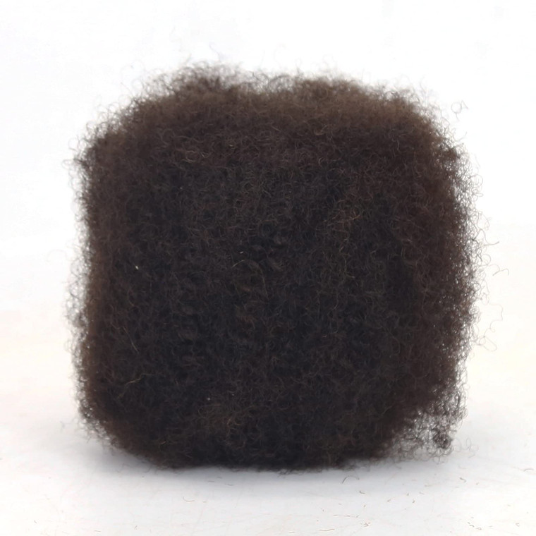 ZigZag Hair Afro Kinky Bulk Human Hair Natural Black #1B 30Gram Tight Kinky Bulk Afro Hair Ideal for Making or Repairing Permanent Dreadlocks,Twists