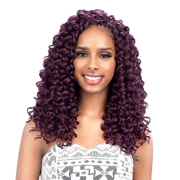 GOGO CURL 12 (1B Off Black) - Freetress Synthetic Braid Crochet Bulk Braiding Hair
