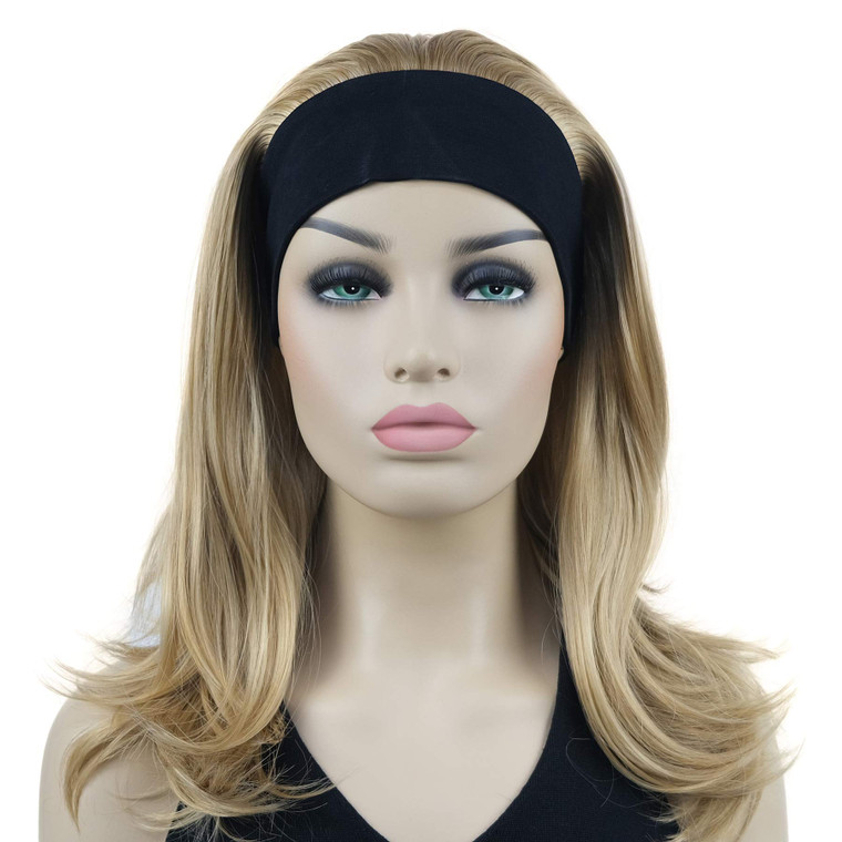 Lydell Long Straight Wave Headband Synthetic Wigs (24B Light Butterscotch)