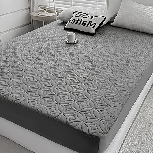 FELTYBED Waterproof Queen Size Mattress Protector, 3D Air Fabric Soft Breathable Bed Cover, Mattress Cover Fitted 6"-15" Deep Pocket, Noiseless Washa
