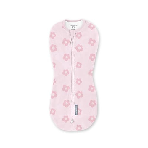 SwaddleMe by Ingenuity Compression Baby Swaddle Pod, Two-Way Zipper for Easy Diaper Changes, Improves Sleep & Calms Startle Reflex, 0-2 Months, 1.0 T