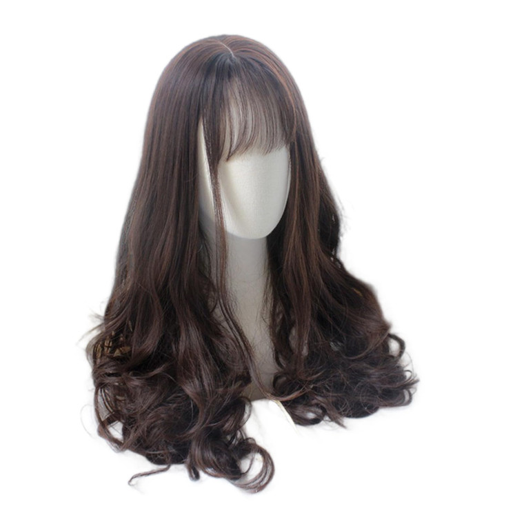 MOJUN Long Curly Wig Wavy Hair Heat Resistant Wig for Cosplay Party Costume