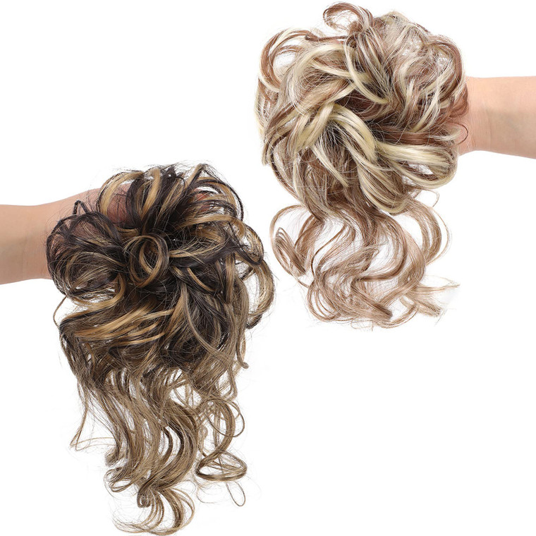 Faringoto Messy Bun Hair Piece,Hair Toppers for Thinning Hair,Ponytail Extension Human Hair