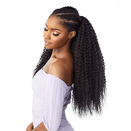 Sensationnel Lulutress Synthetic Braid - 3X DRIP CURL 20 (1B Off Black)