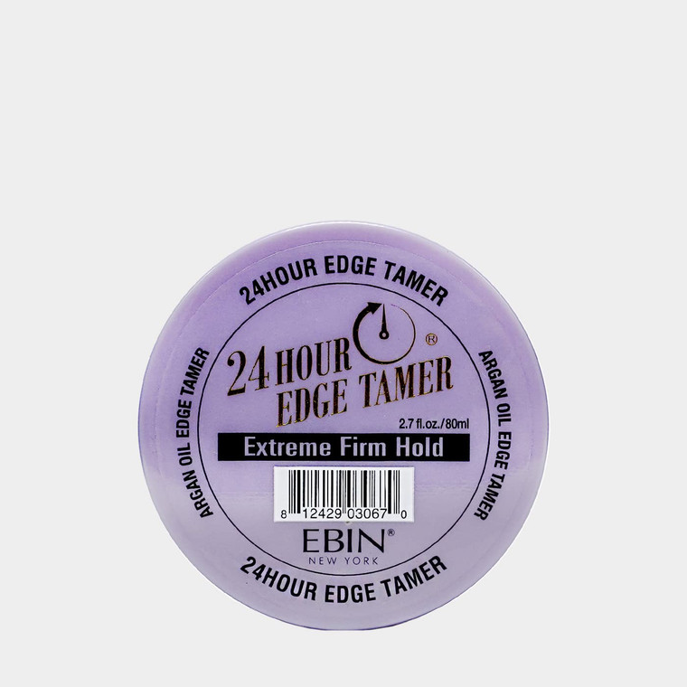 EBIN NEW YORK 24 Hour Edge Tamer - Extreme Firm Hold (2.7oz/ 80ml) - No Flaking, White Residue, Shine and Smooth texture with Argan Oil and Castor Oi