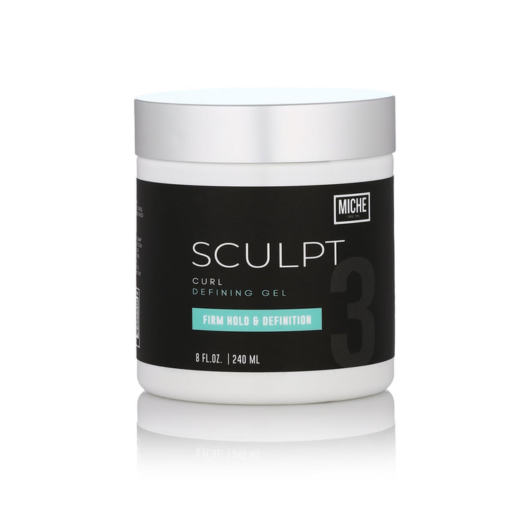 Miche Sculpt Curl Defining Gel  Alcohol-Free Curl Sculpting Gel for Medium Hold, Shine, and Definition  Enriched with Organic Aloe Vera & Bamboo Ex