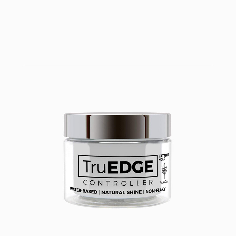 NICKA K NEW YORK Tyche TruEDGE Edge Controller  100ml / 3.38 fl oz  Water-Based, Black Castor Oil & Hemp Seed Oil  Long-Lasting Hold, Non-Flaky, N